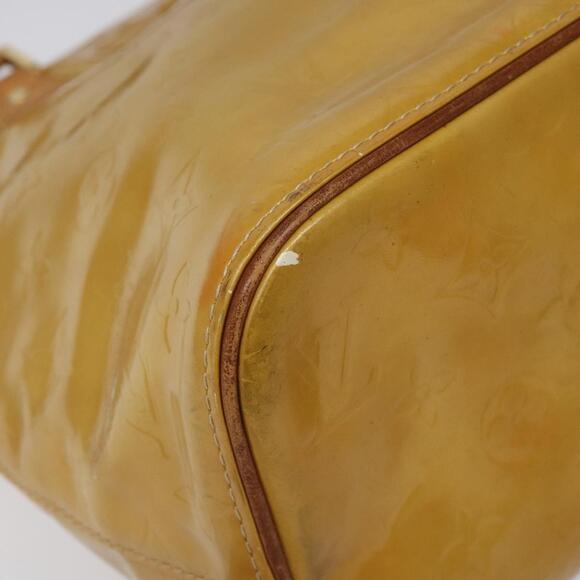 LOUIS VUITTON Monogram Vernis Houston Hand Bag Beige M91004 - Picture 10 of 16